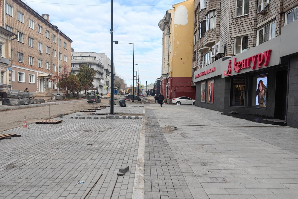 В центре Красноярска завершают благоустройство четырех исторических улиц