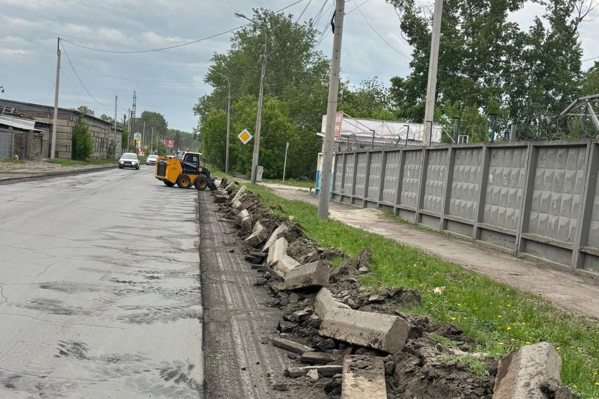 Ремонт дорог в Красноярске стартовал ещё на двух участках