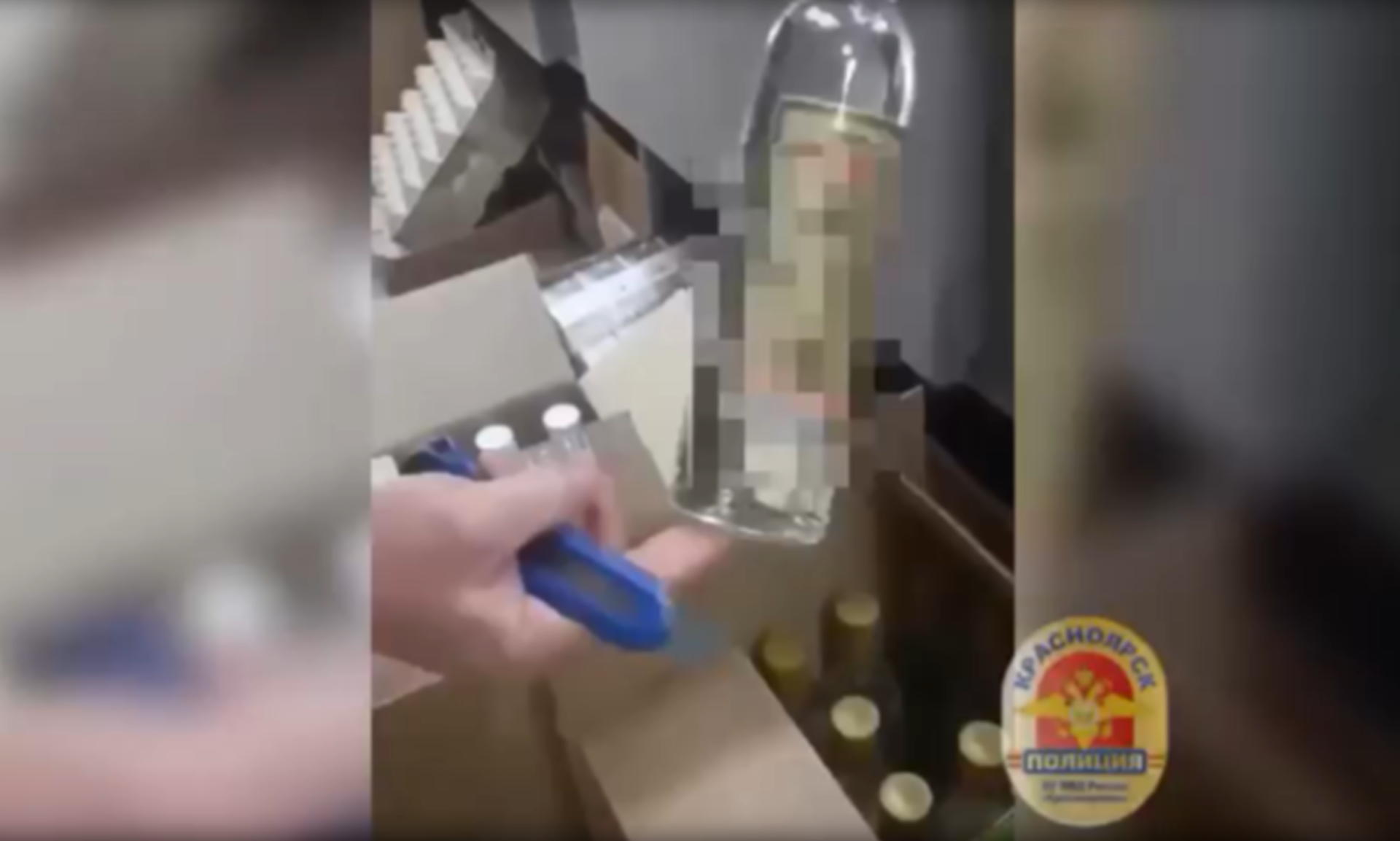 Полицейские изъяли 440 бутылок нелегального спиртного в Красноярске