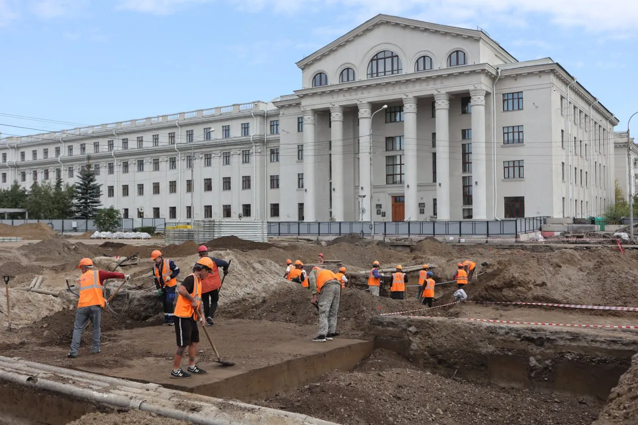 В Красноярске при раскопках на месте будущей станции метро нашли старинные артефакты