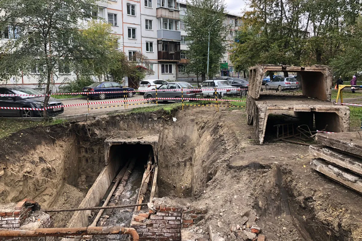 В красноярской Зелёной Роще отремонтируют ещё один участок проходного коллектора