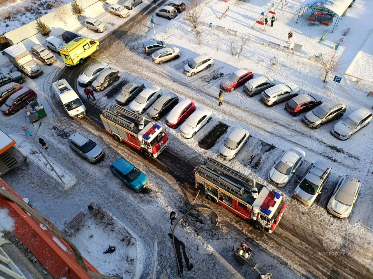 В Красноярске в пожаре погиб мужчина