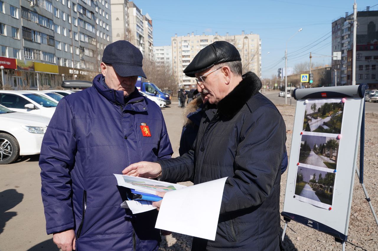 В Красноярске на улице Ладо Кецховели благоустроят парк