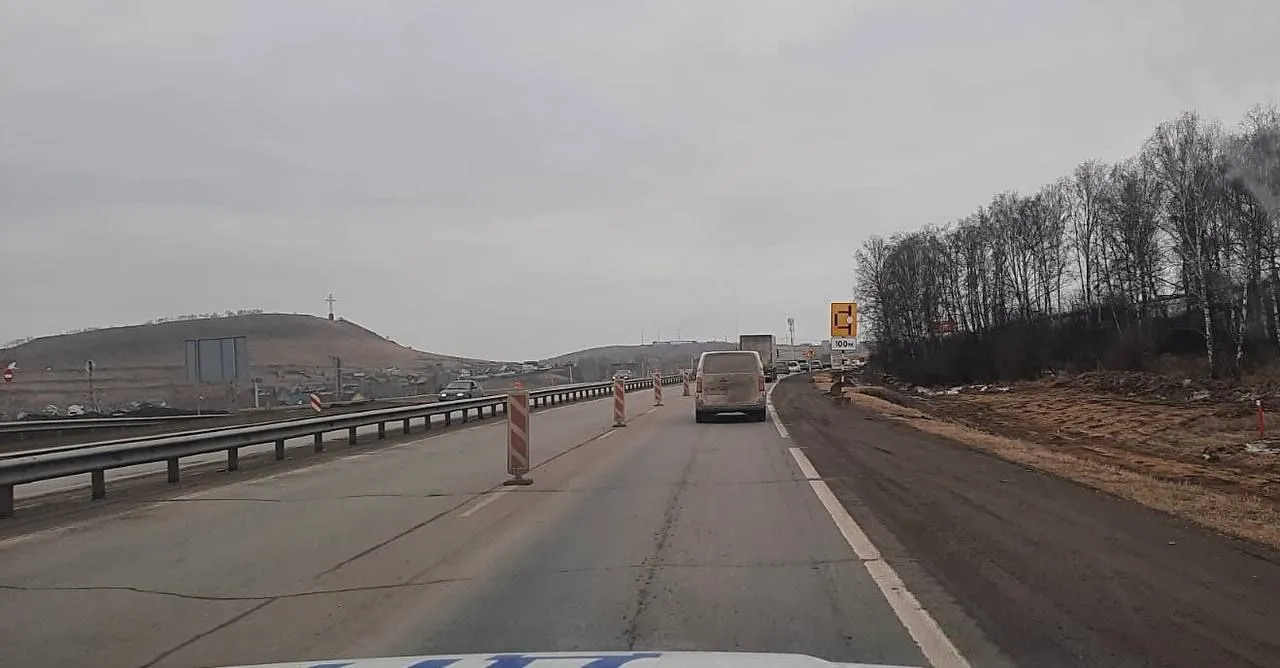 Красноярцев предупредили о заторе на трассе Р-255 «Сибирь» из-за ремонта