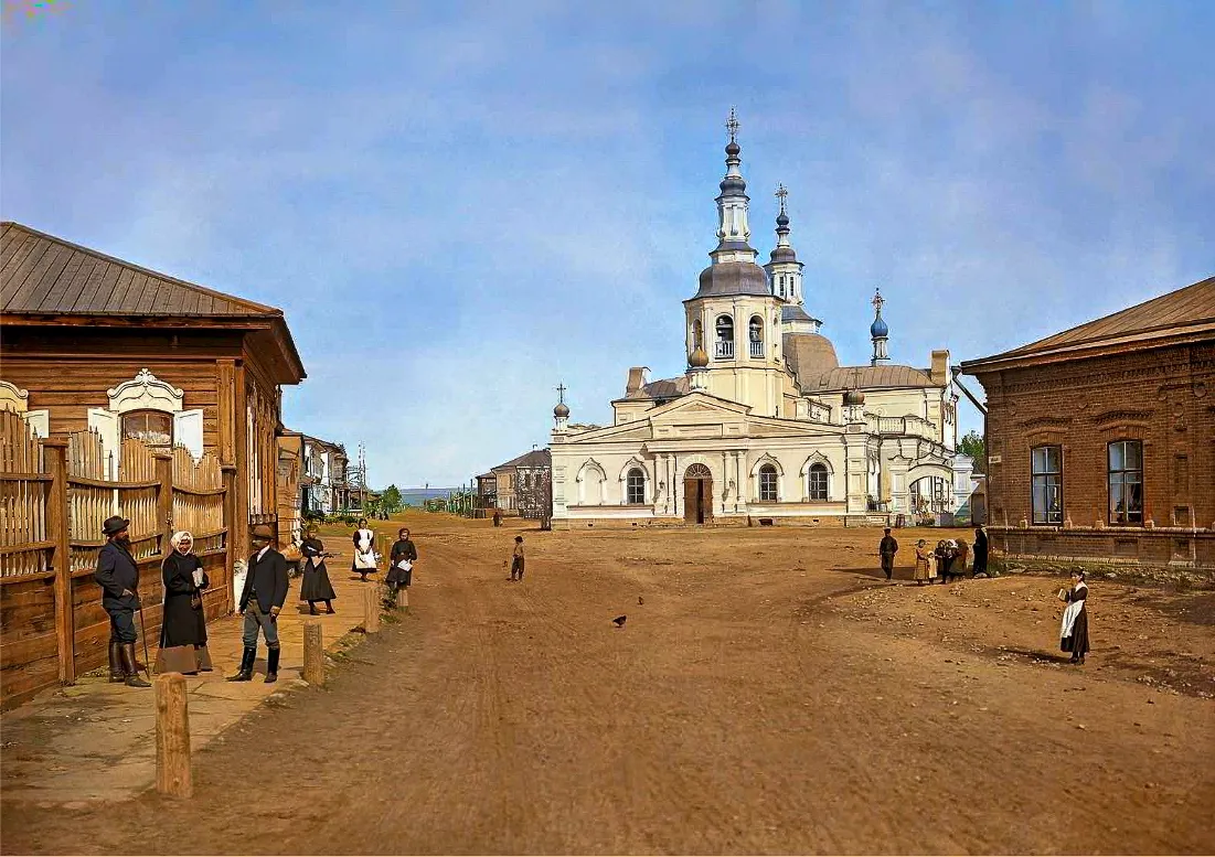 Фотографии Красноярска начала ХХ века раскрасили с помощью нейросетей