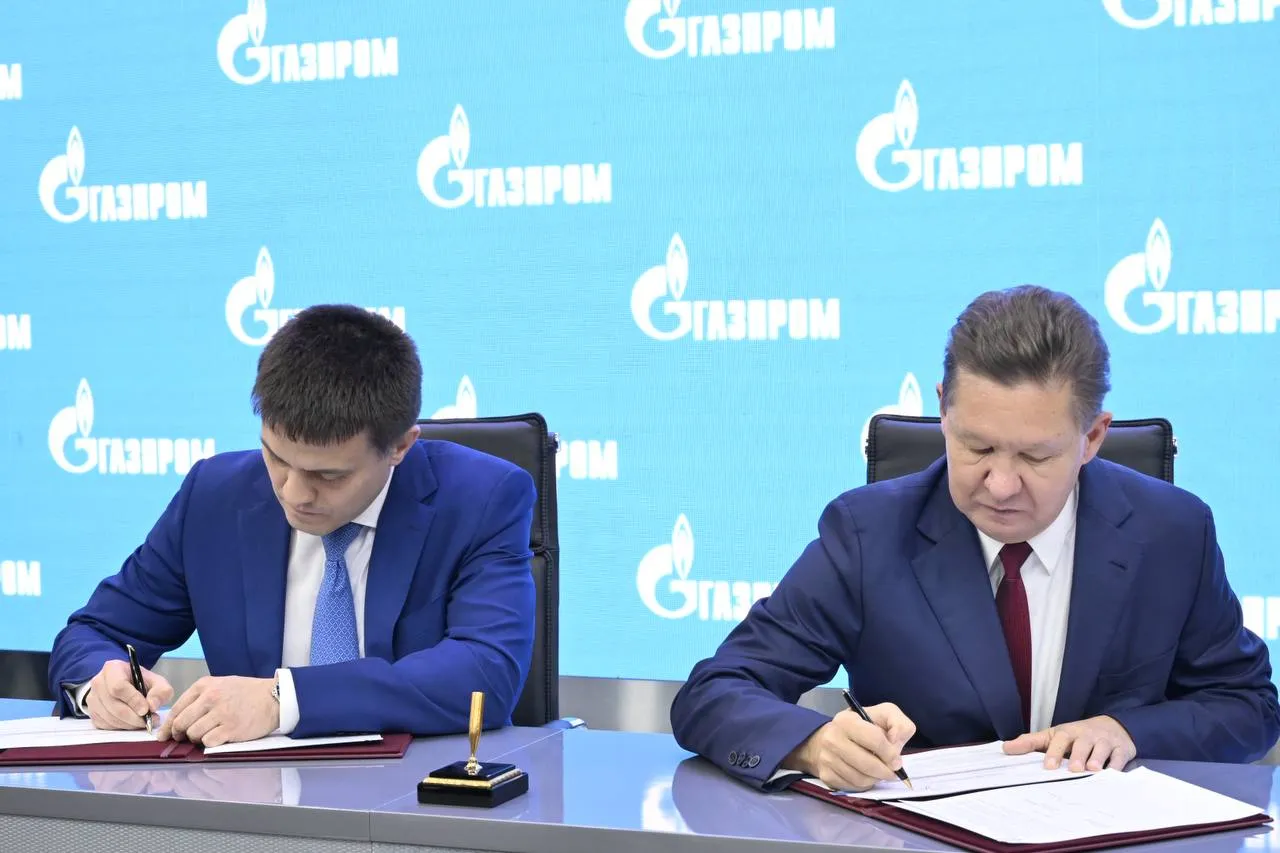Михаил Котюков и Алексей Миллер подписали «дорожную карту» газификации Красноярского края