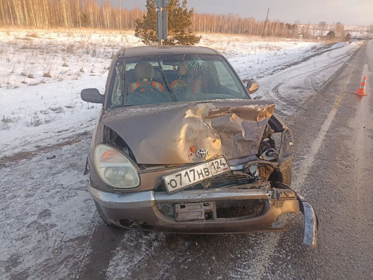 В Уярском районе на федеральной трассе произошло ДТП с пьяным водителем