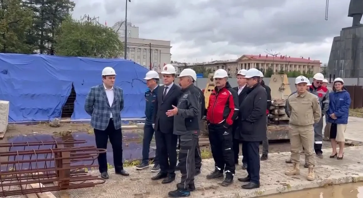 Губернатор Михаил Котюков проверил ход строительства первой линии метро в Красноярске