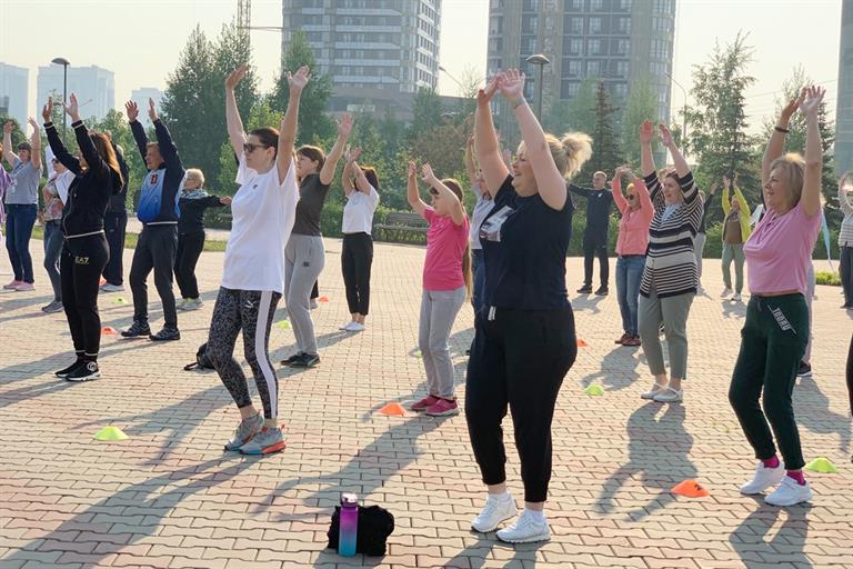 В Советском районе Красноярска летом будут проходить зарядки под открытым небом