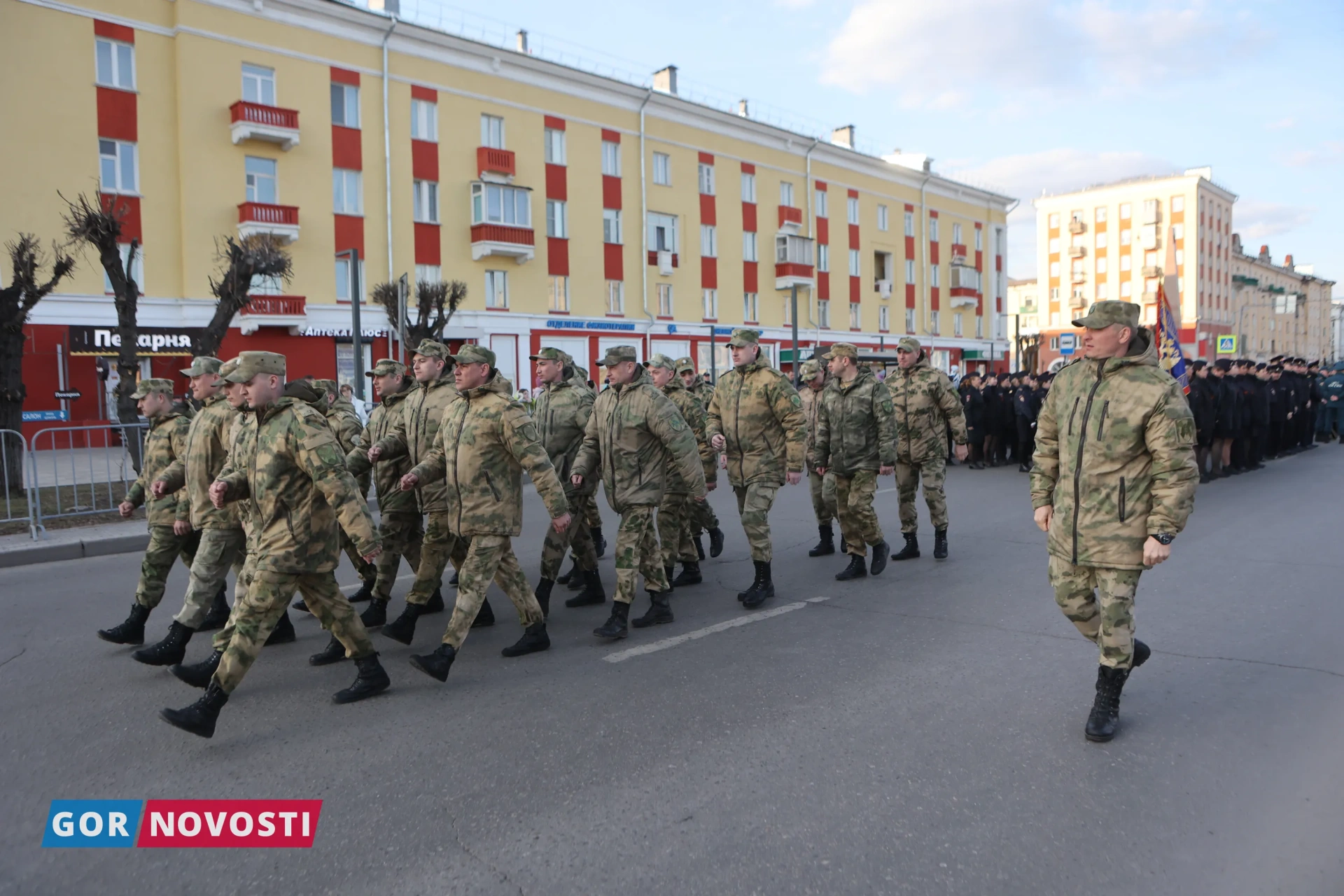 В Красноярске прошла репетиция торжественного шествия ко Дню Победы