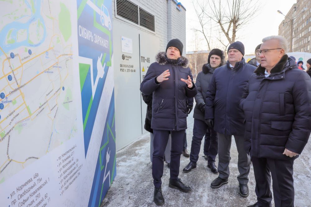 В Красноярске запустили 51 зарядную станцию для электромобилей