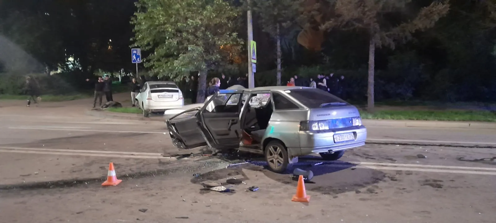 На правобережье Красноярска произошло ДТП с пятью пострадавшими