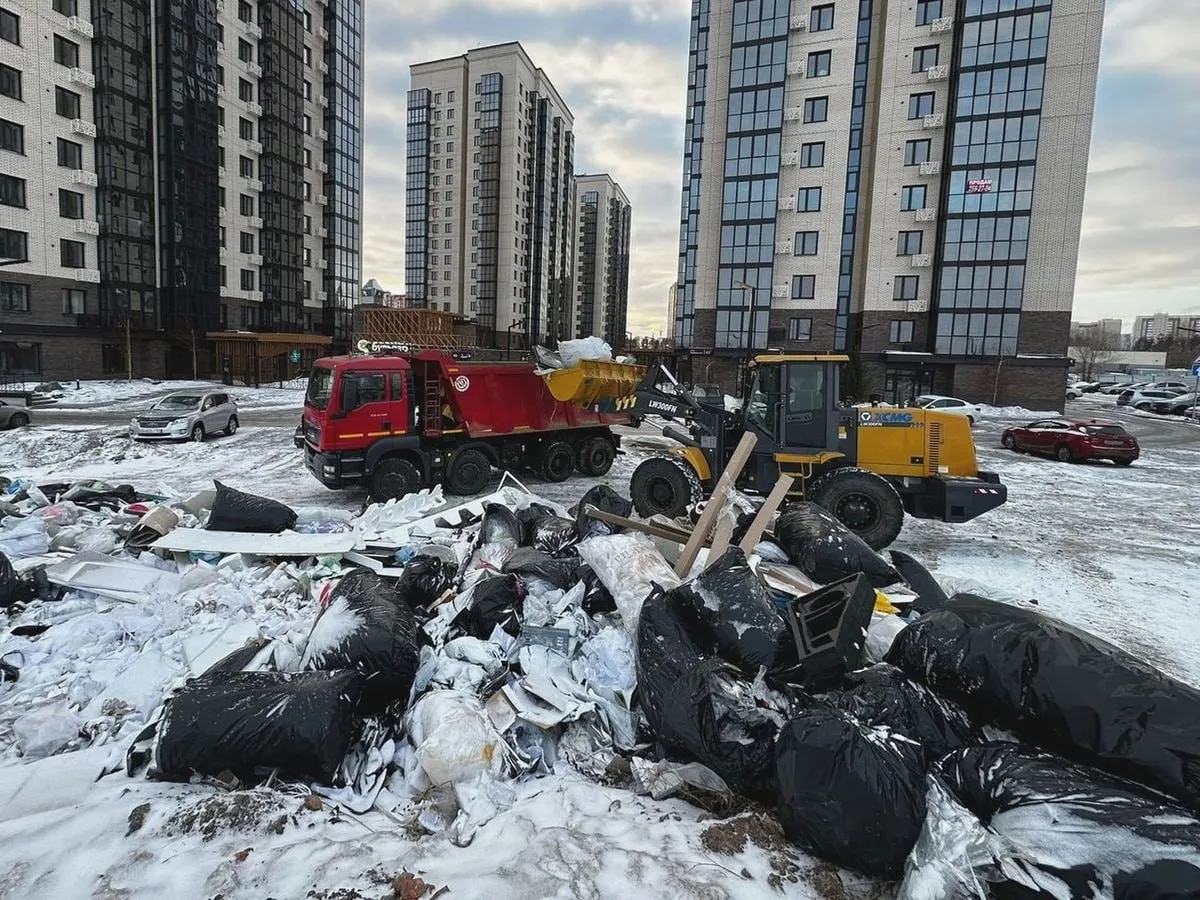 Из Центрального района Красноярска вывезут 720 КамАЗов мусора