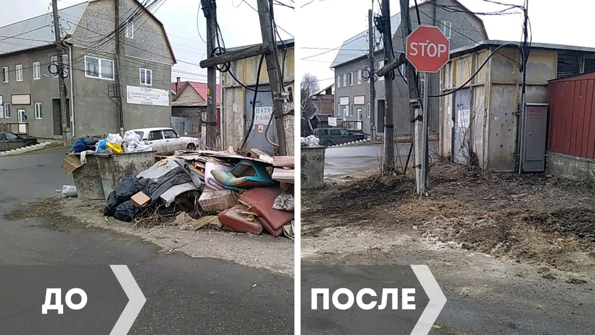В Красноярске 14 КамАЗов мусора вывезли из частного сектора Покровки