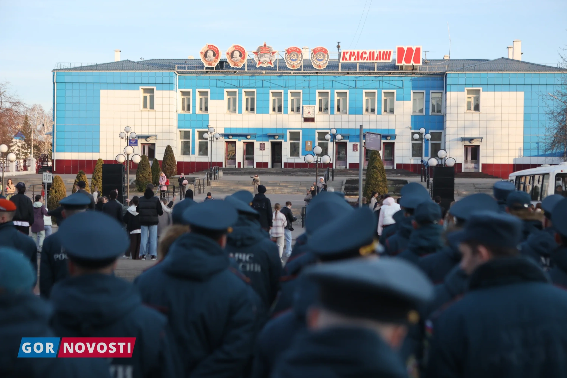 Репетиция торжественного шествия.
Михаил Шуклин