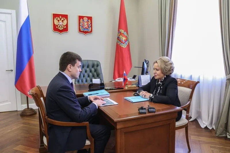 Валентина Матвиенко и Михаил Котюков обсудили развитие Красноярского края