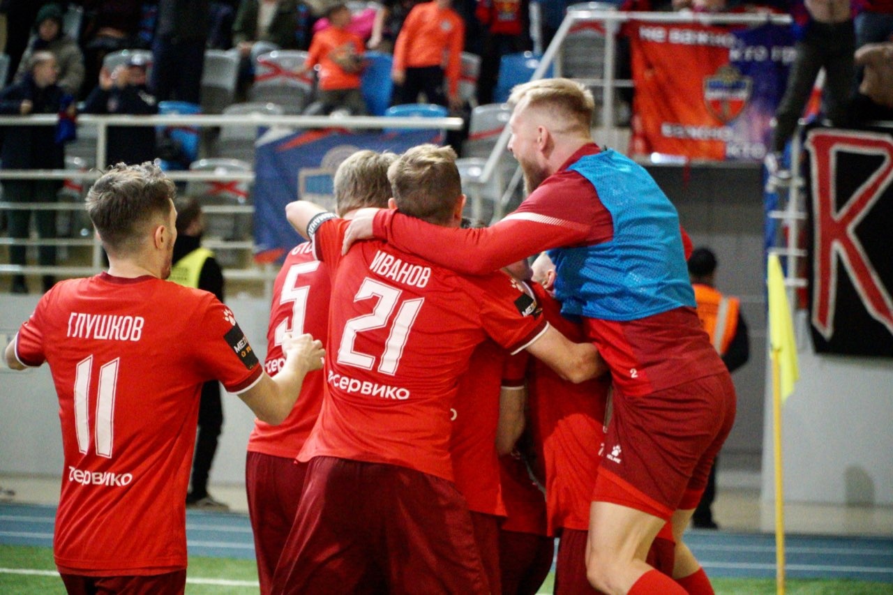 Красноярский ФК «Енисей» победил краснодарскую «Кубань» со счетом 2:1