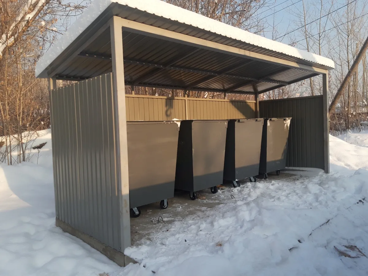 В частном секторе Красноярска установили ещё 28 площадок для сбора мусора