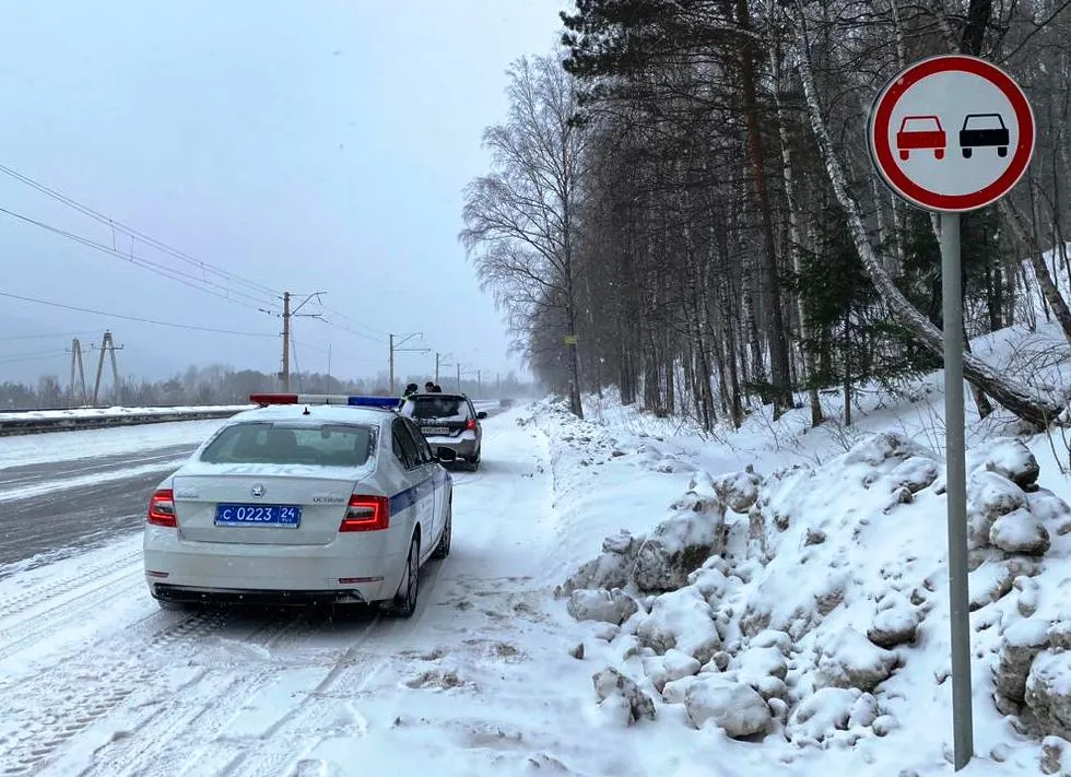 На дивногорскую трассу вышли «скрытые патрули» ГИБДД
