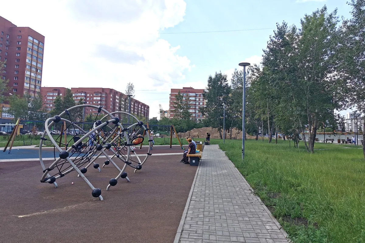 Восемь общественных пространств благоустроили в Красноярске в этом году