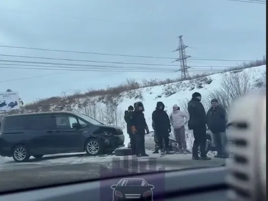 Под Красноярском произошла авария с четырьмя автомобилями