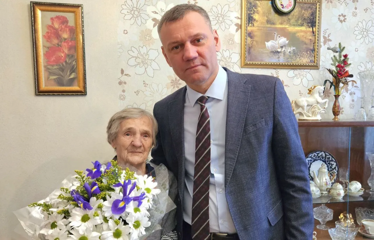 В Красноярске труженица тыла отметила свой 100-летний юбилей