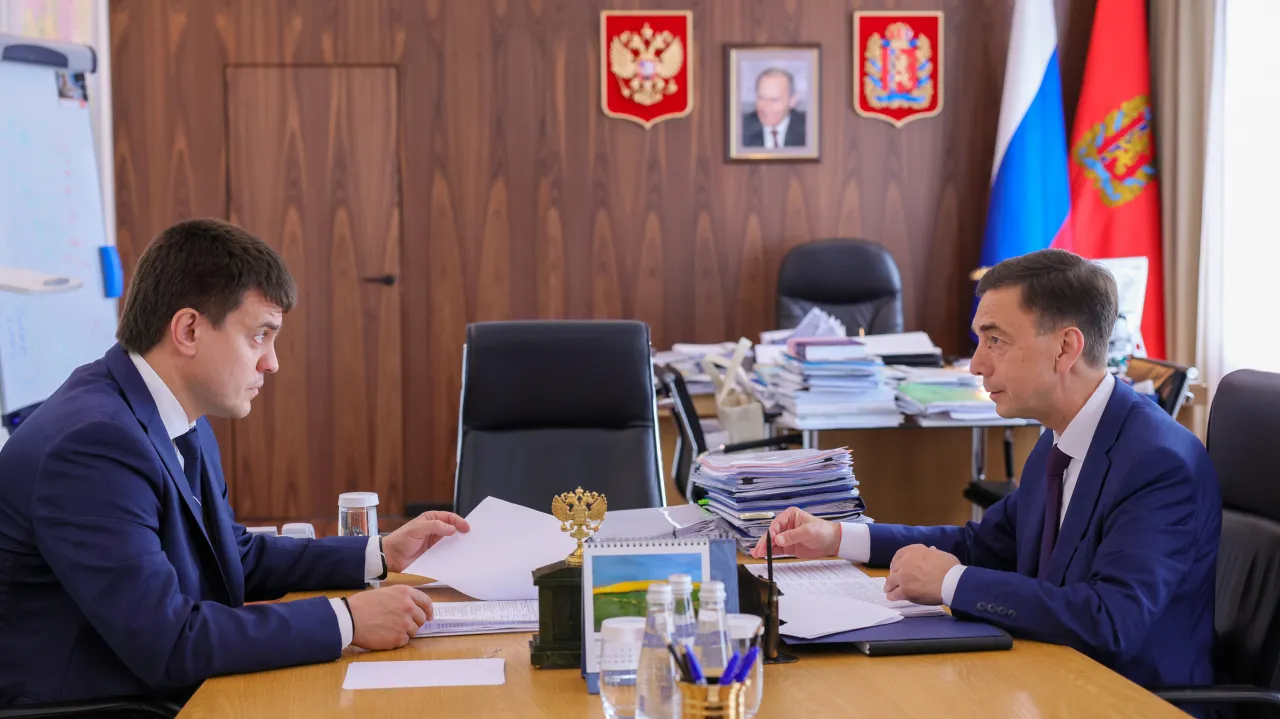 Глава Избиркома Красноярского края обсудил с губернатором подготовку к единому дню голосования