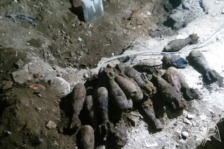 В центре Красноярска нашли 39 мин времен Великой Отечественной войны