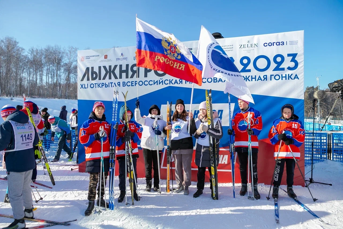 В гонке «Лыжня России» приняли участие около 1 600 красноярцев