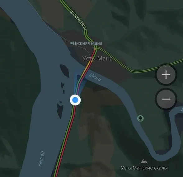 На трассе из Дивногорска в Красноярск образовалась пробка