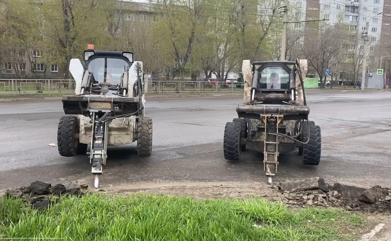В Красноярске стартовали ремонтные работы на улице Воронова