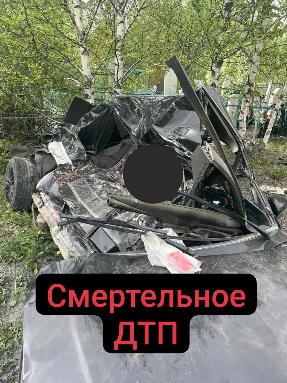 В Ачинске около кладбища по вине водителя без прав произошло смертельное ДТП
