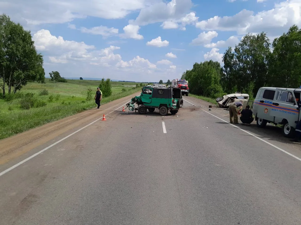 В Канском районе в ДТП на трассе погибли два человека