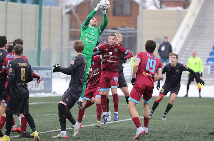 Красноярский ФК «Енисей» проиграл московской команде со счетом 0:2