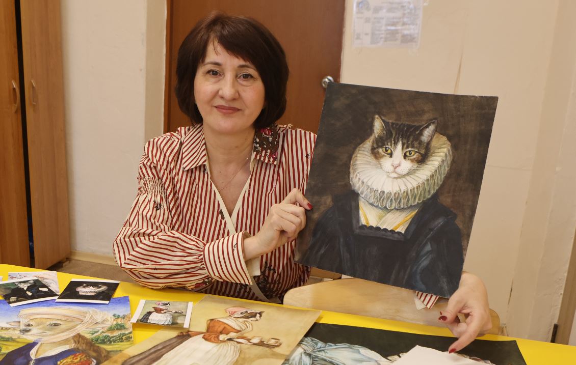 Как кошки помогают увлечь школьников живописью