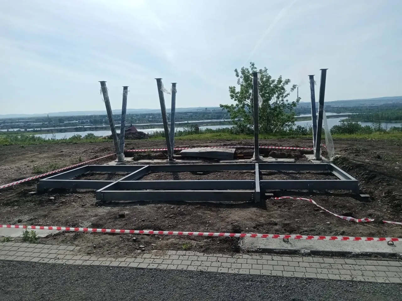 В Красноярске в сквере «Зеленый берег» появится смотровая площадка