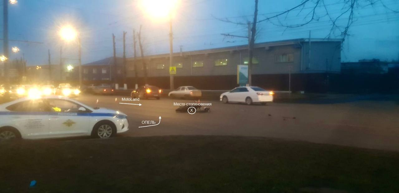 В Красноярске произошло первое в 2023 году смертельное ДТП с участием мотоциклиста
