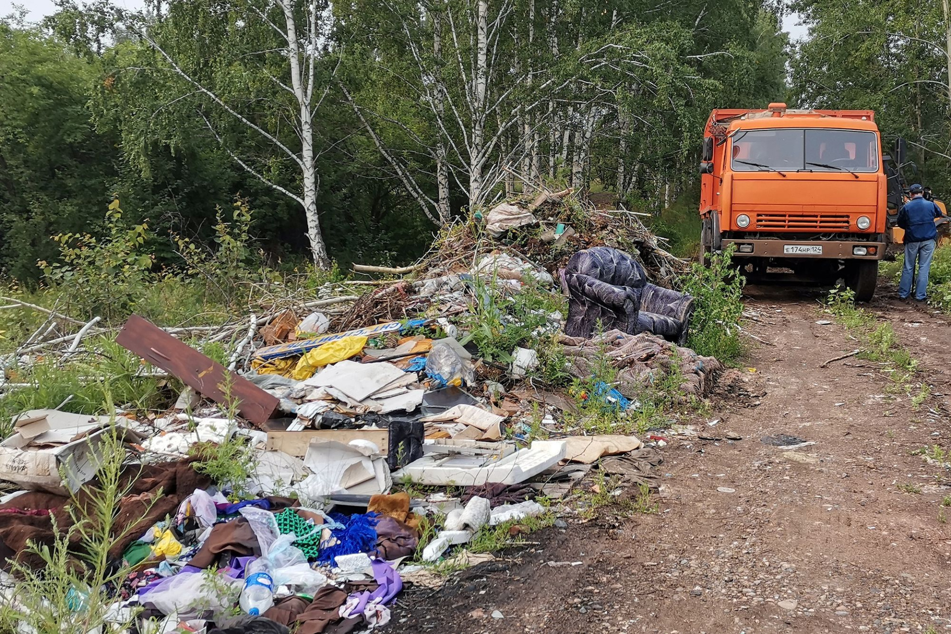 Под Красноярском в Емельяновском районе убрали 6 незаконных свалок