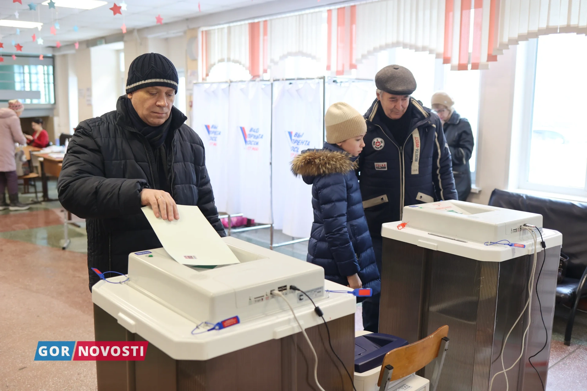 Явка избирателей на выборах президента в Красноярском крае составила 61,85%