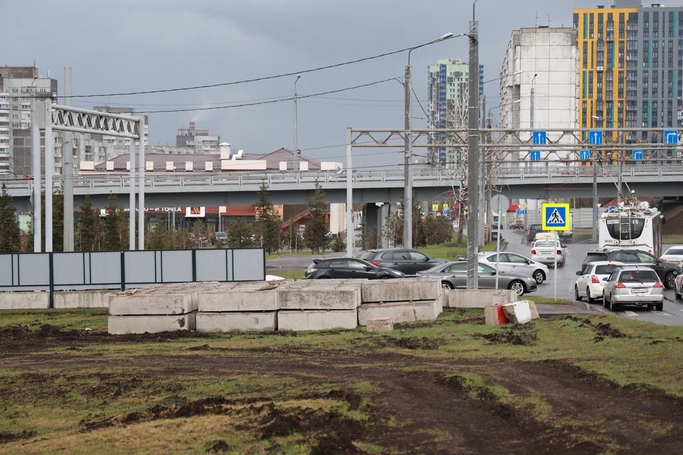 В Красноярске на улице Копылова готовят площадку для строительства метро