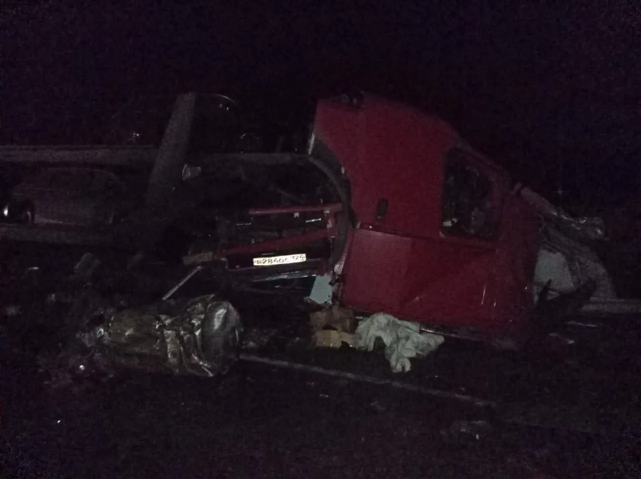 В Красноярском крае в ДТП с тремя грузовиками погиб один человек