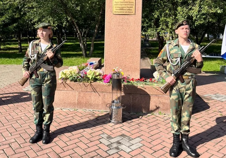 В Свердловский район Красноярска привезли лампаду с Вечным огнём