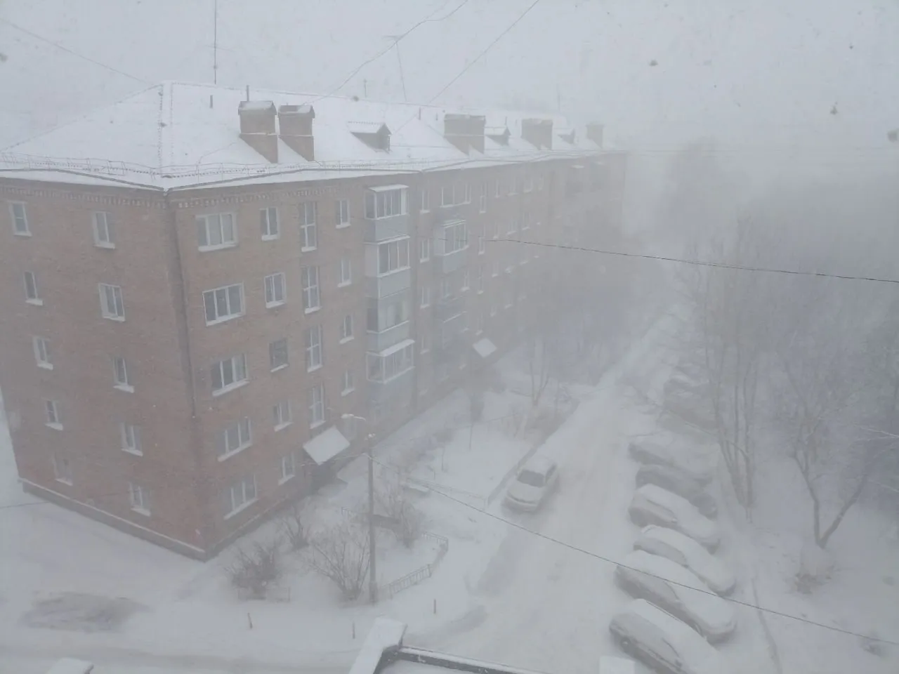 В Красноярском крае прошла гроза с метелью