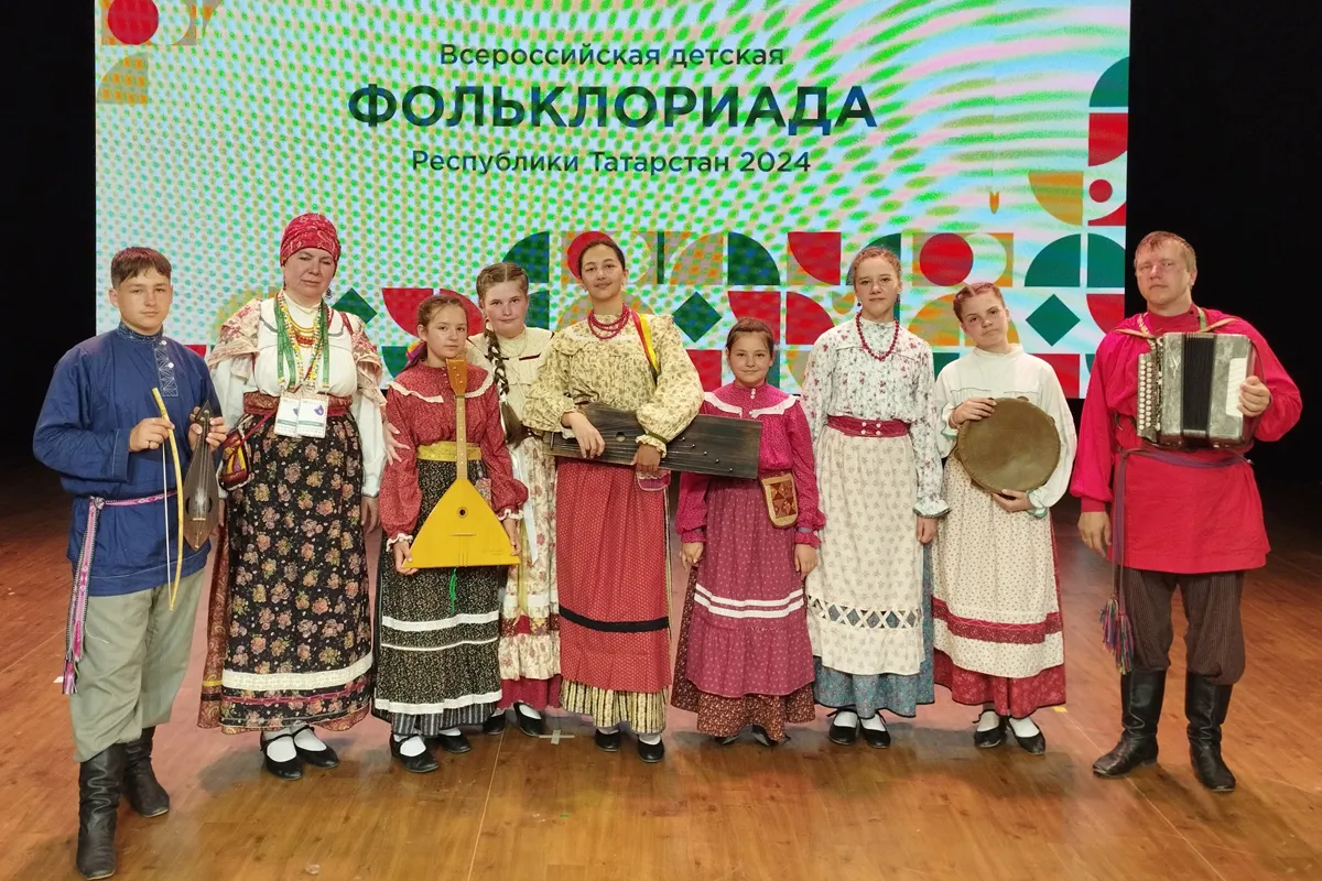 Красноярский детский ансамбль принял участие во всероссийской детской Фольклориаде
