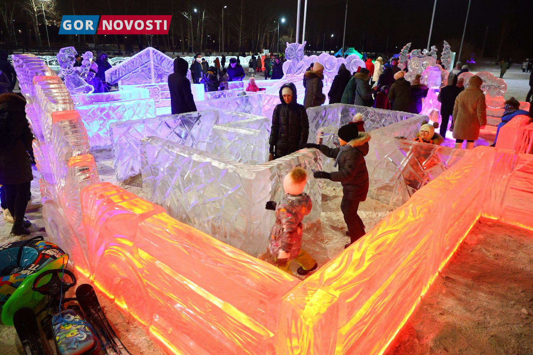 Ледовый городок на острове Татышев в Красноярске будет работать до 28 февраля