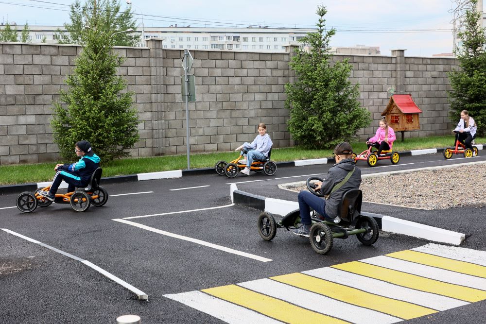 В Красноярске детский автогородок по выходным будет работать в формате свободного посещения