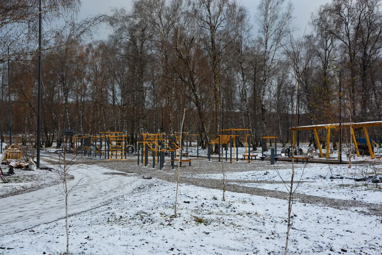 В Ачинске благоустроили парк «Берёзовая роща»