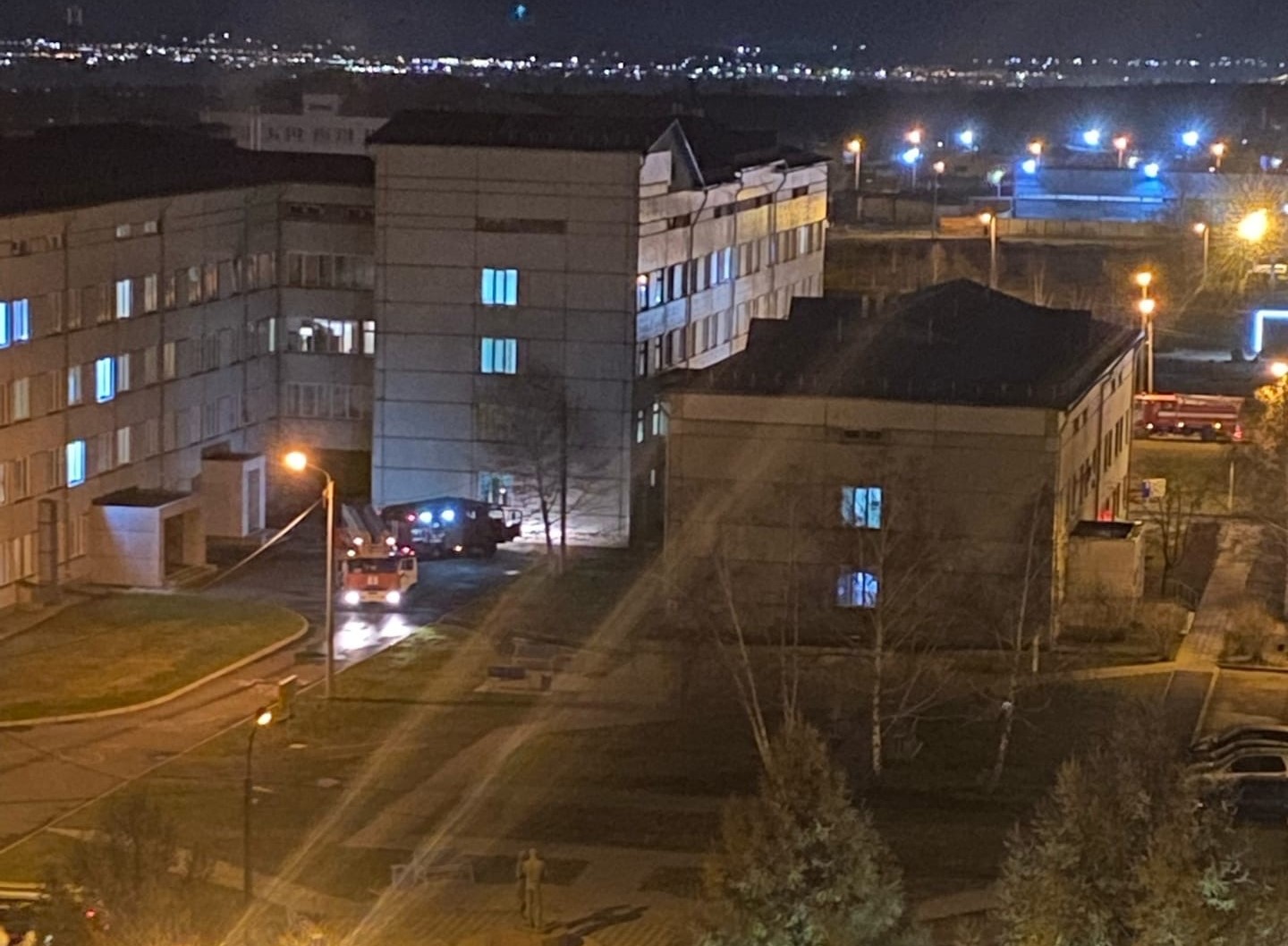 В Красноярске ночью в роддоме № 1 произошел пожар