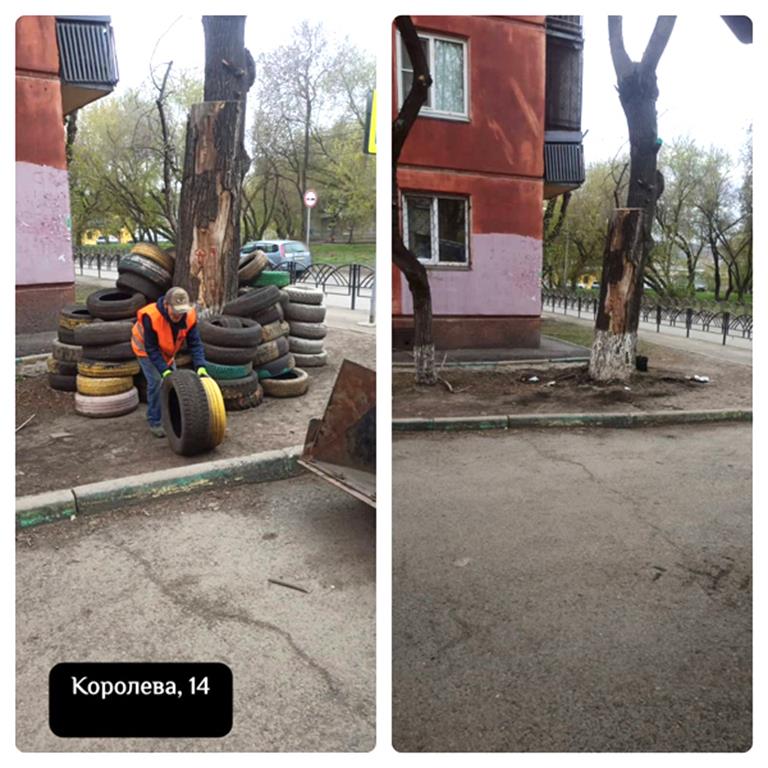 С апреля с территории Свердловского района Красноярска вывезли более 300 КамАЗов мусора