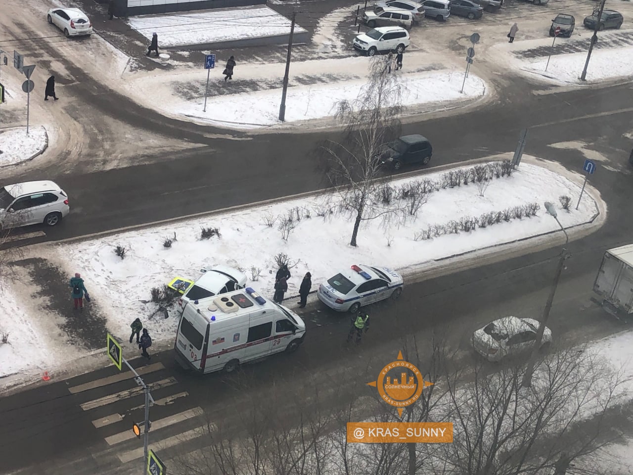 В Красноярске водитель «Лады» сбил женщину на пешеходном переходе